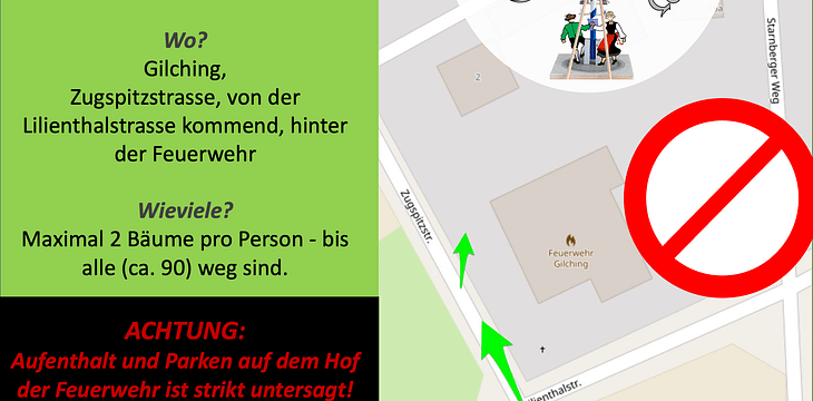 Verkauf der Mini-Maibäume